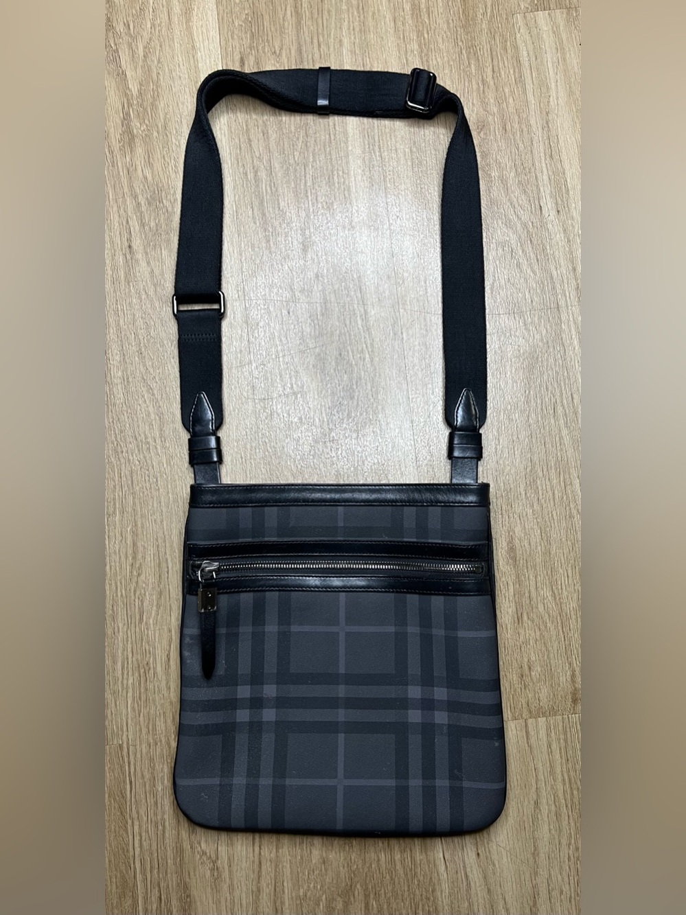 Burberry Smoked Check Crossbody Bag w/ Certificate of Authenticity